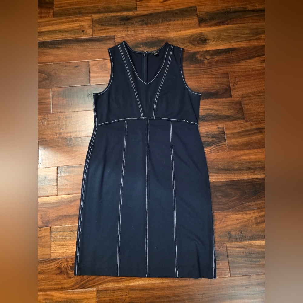 Ann Taylor Factory Navy Midi Dress